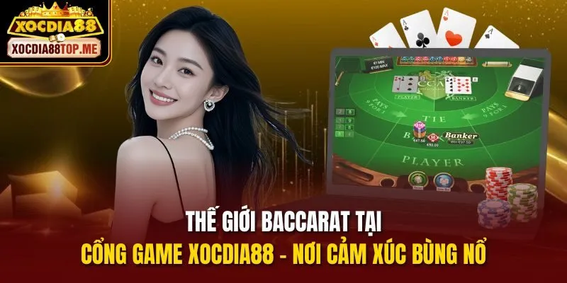 Thế giới baccarat tại cổng game xocdia88 – Nơi cảm xúc bùng nổ